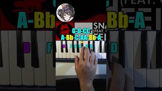 Feint  Snake Eyes fear CoMa Piano Tutorial shorts [upl. by Acinoryt583]