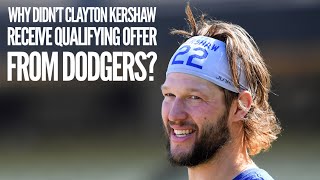 DodgerHeads Clayton Kershaw not extended qualifying offer from Dodgers [upl. by Nydia287]