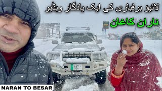 NARAN KAGHAN Valley full Day Snowfall Live Coverage [upl. by Nodnalb856]