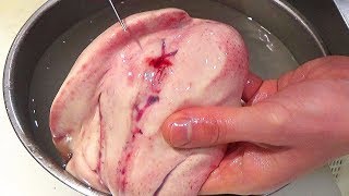 실제 일본식당 아귀간 손질법 안키모폰즈 만드는 법 Monkfish Liver recipe  Ankimo [upl. by Yraht995]