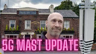 5G MAST UPDATE  TRAVELLERS CALL PUB  BREDBURY  STOCKPORT [upl. by Rednave421]