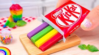 Amazing RAINBOW KITKAT Cake  Best Miniature Rainbow KitKat Chocolate Cake Decorating Recipes [upl. by Alviani]