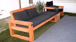 Crea Un Sofa Moderno Para El Exterior  Hazlo Tu Mismo [upl. by Jany888]