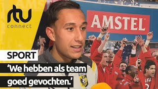 Reactie Miliano Jonathans na Jong AZ  Vitesse 01  RTV Connect [upl. by Ahsirkal]