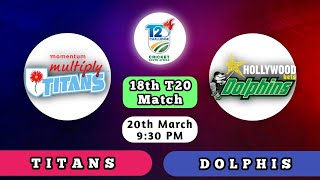 Dolphins Vs Titans  DOL vs TIT  18th Match  CSA T20 Challenge Live Score Streaming amp Updates 2024 [upl. by Gingras263]