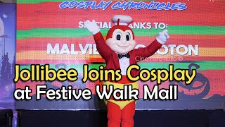 Iloilo City  Jollibee Mascot Joins Cosplay Event at Festive Walk Mall [upl. by Haleeuqa]