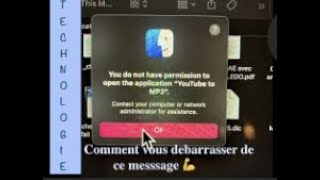 Resolution  quotVous ne possédez pas les autorisations permettant d’ouvrir l’applicationquot [upl. by Persons]