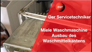 Miele Waschmaschine Ausbau des Waschmittelkastens ältere Modelle [upl. by Kcod892]