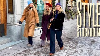 1°C in Stockholm ❄️ Northern European Street Style  Scandinavian Winter Fashion Trends 20242025 [upl. by Loss234]