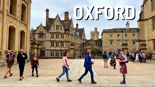 OXFORD University 🇬🇧 Walk Tour 4K [upl. by Burdelle42]