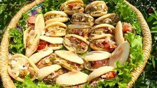 Recette Batbout marocains farcisبطبوط مغربيStuffed Batbout [upl. by Akiem206]