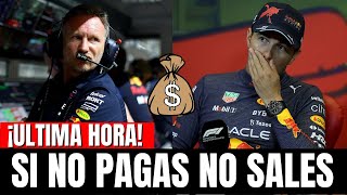 ¡BOMBAZO CHECO PÉREZ TENDRÁ QUE PAGAR UNA GRAN CANTIDAD DE DINERO PARA SALIR DE RED BULL [upl. by Llehsor]