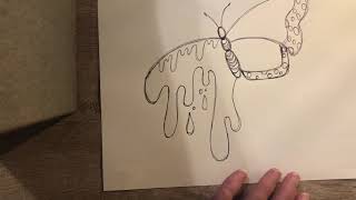 How to draw a Surrealism Realism butterfly [upl. by Fortunato]