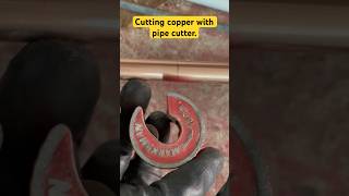 How to cut copper pipe with Rothenberger pipeslice Cutting copper with pipe cuttershorts diy [upl. by Marcelia420]