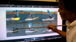 Windsurfing jibe 失速しないジャイブ ビフォー アフター [upl. by Bosson]