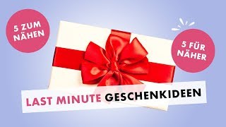 LastMinuteGeschenkideen für Weihnachten  5 Nähprojekte und 5 tolle Produkte für Nähfreunde [upl. by Lewin]