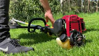 Honda UMK425U Brush Cutter Line Trimmer Review Start Up Engine Sound 4 Stroke UMK425L UMK425E GX25 [upl. by Erdnaid]