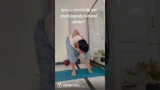 Balance emotions and real lifeyoga yogatrainer balance shorts emotional mentalhealth [upl. by Aitercul761]