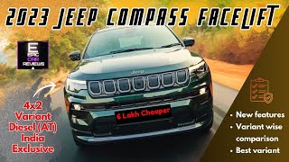 2023  Latest  4x2  Jeep Compass  भारी Discount पर  Diesel AT  Jeep jeepindia [upl. by Ahsauqram864]