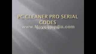 PC CLEANER PRO SERIAL CODES [upl. by Canada200]