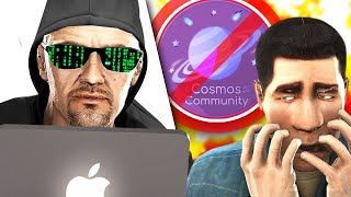 Jai HACK COSMOS COMMUNITY et HUMILIÉ le FONDATEUR   Garrys Mod [upl. by Neelon]