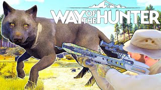 My First Melanistic Male Wolf with The New Bear Archery Crossbow  Way of the Hunter [upl. by Chloras]