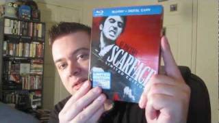 Scarface BluRay Limited Edition Steelbook Unboxing Review [upl. by Grishilde290]