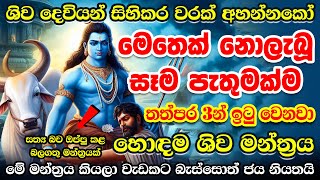 දෙයියනේ මාගේ පැතුම් ඔක්කෝම එක දවසෙන් ඉටු උනා 🙏🙏🙏 Shiva Mantra Om Namah Shivaya  Manthara Gurukam [upl. by Ynnavoj397]