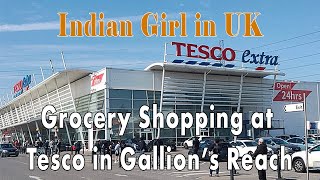 Grocery Shopping at Tesco Gallions Reach  London Vlogs [upl. by Annoirb]