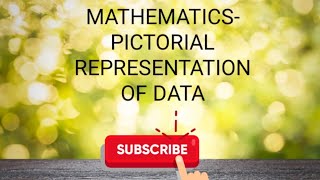 PICTORIAL REPRESENTATION OF DATA [upl. by Sylvanus]