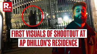 AP Dhillon House Firing Go Pro Camera Captures The Attack [upl. by Shellans]