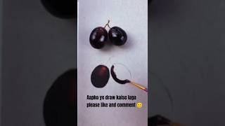 🔥 How to draw realistic art blackberry new drawing 2024 [upl. by Konrad]