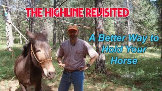 A better way to hold your horse How to set up a highline for horse camping [upl. by Letsirk316]