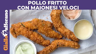 POLLO FRITTO CON MAIONESI VELOCI panatura croccante con i corn flakes [upl. by Py]