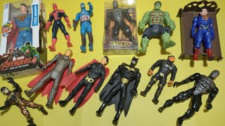 AVENGERS TOYSAction FigureUnboxingCheap PriceSuperhero CollectionCaptain AmericaSpidermanHulk [upl. by Llerruj728]