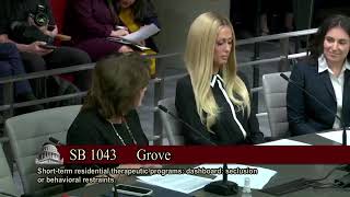 Paris Hilton Testifies in California State Senate With Other Survivors of Troubled Teen Industry [upl. by Lazaro]