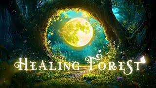 Health Forest Ambience  432Hz  528Hz Magical Music  Peaceful Moonlight Calms The Mind amp Heals🌙 [upl. by Ettelloc]