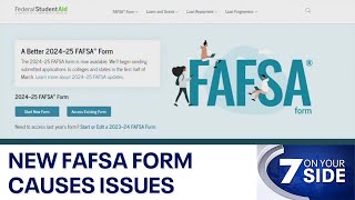 New FAFSA application system causes issues  FOX 7 Austin [upl. by Hamnet134]