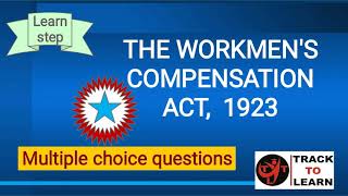 JPO  MCQs of The workmens compensation Act 1923 [upl. by Ymaj]