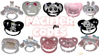 Roblox Baby Pacifier Codes Brookhaven Berry Avenue and Bloxburg PT3 [upl. by Harias]