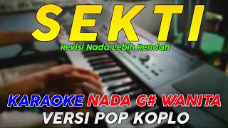 Sekti  Karaoke Nada Rendah Wanita  Versi Pop Dangdut Koplo [upl. by Valdis]