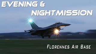 4Kᵁᴴᴰ F16 Evening amp Nightmission Florennes Air Base Sony PXWZ190 [upl. by Natsirk]