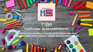 1º ESO Clasificación de los cuadriláteros [upl. by Agn]