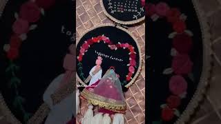 how to make embroidery hoop calendar embroideryhoopart art viralvideo subscribe ytshorts diy [upl. by Faith655]