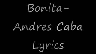 Bonita Andres Cabas Lyrics [upl. by Okajima538]