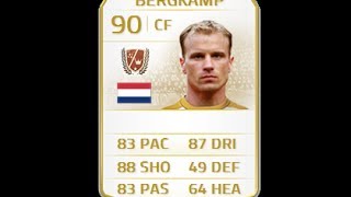 FIFA 14 LEGEND BERGKAMP 90 Player Review amp In Game Stats Ultimate Team [upl. by Victoir428]