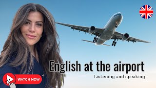 English at the airport Vocabulary listening and speaking englisch learnenglish ielts [upl. by Balsam]