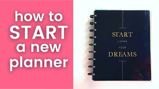 How to start a new planner SERIES part 1 2022 Happy Planner set up [upl. by Fanni]