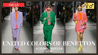 109 UNITED COLORS OF BENETTON  AutumnWinter 2023  Milan  manswearampwomenswear [upl. by Janna]