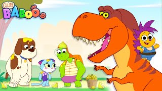 Dinosaur Lemonade Stand  Learn Dinosaur Names with Club Baboos Dinosaur ABC  TRex [upl. by Hellene]